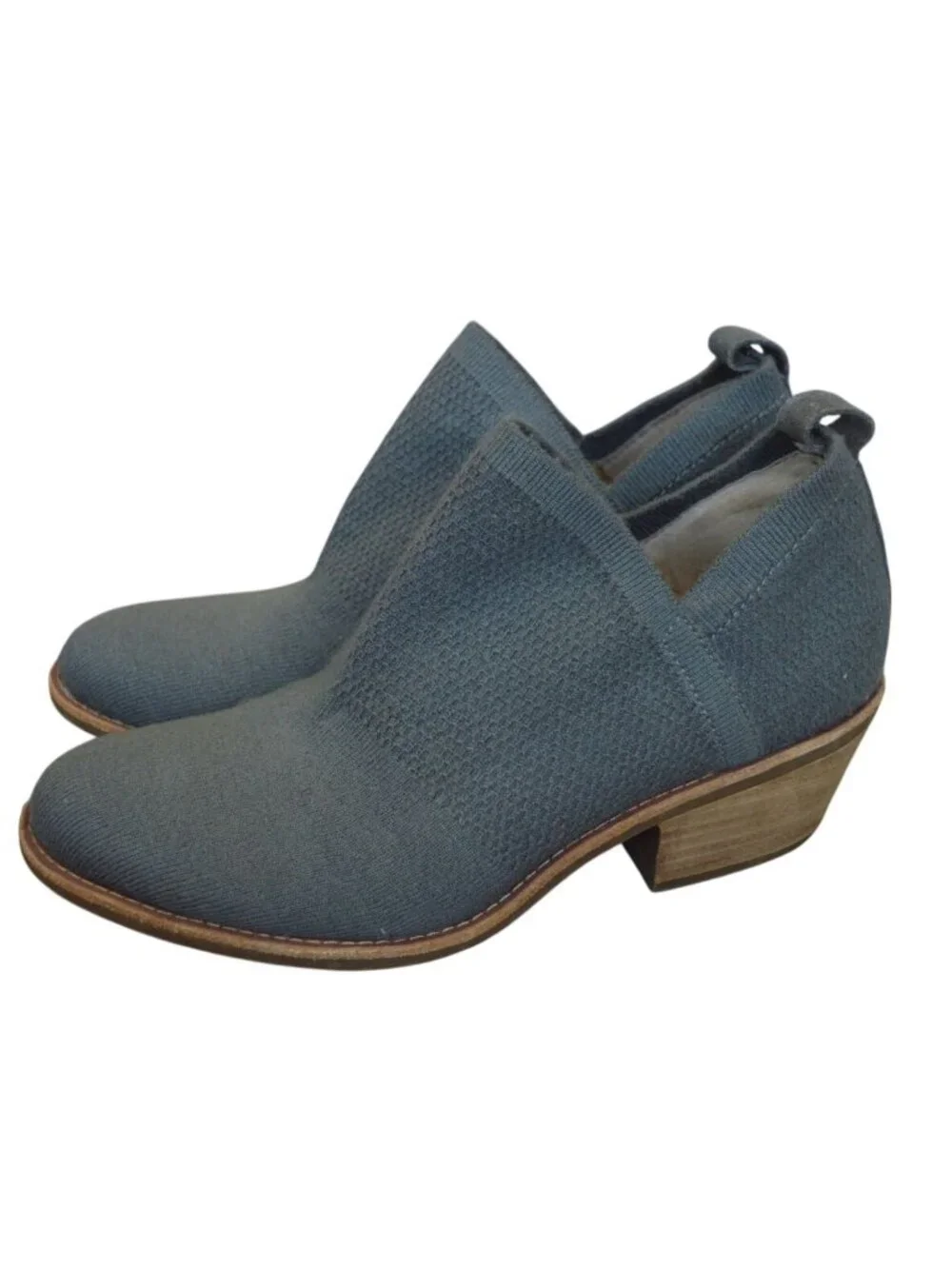 Sofft Arvada Gray Knit Ankle Boots Women's Size 8.5 Boho Fall Casual Cabincore